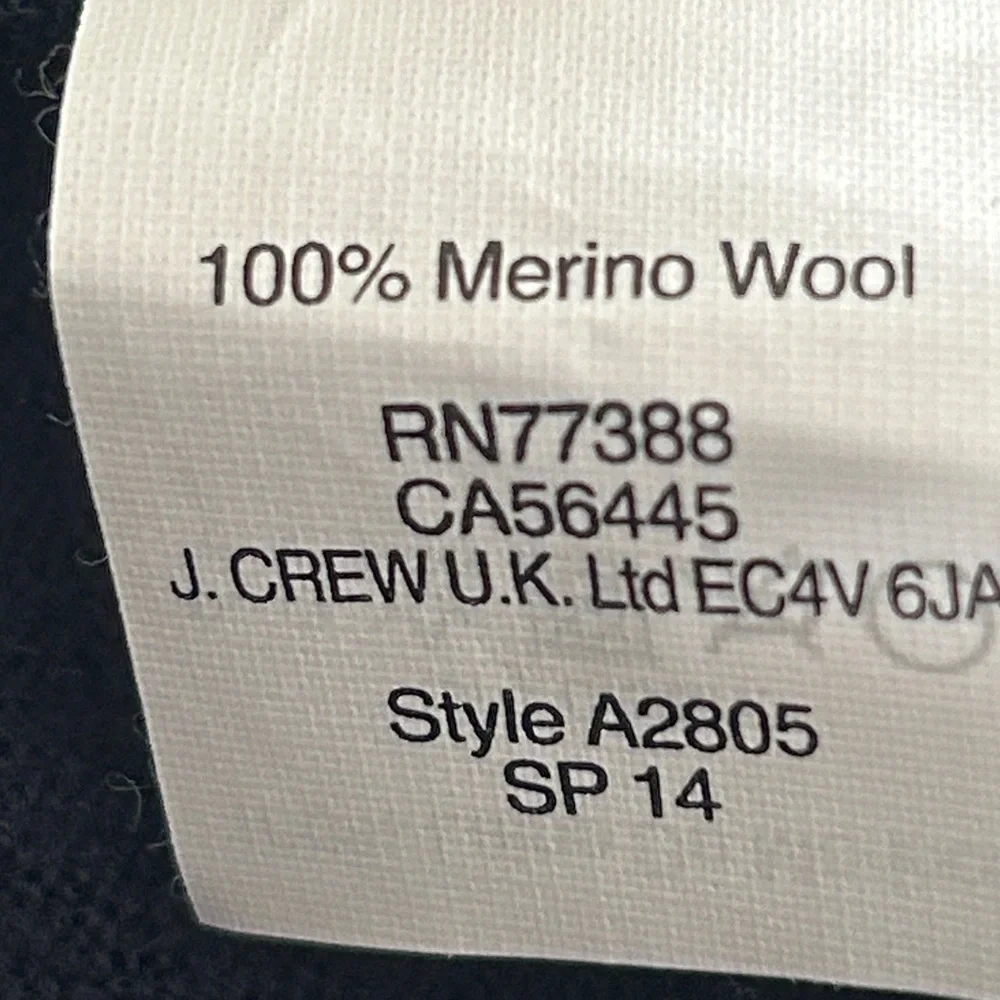 J. Crew Merino Wool Knit Pullover Sweater XL Blue Lightweight Minimalist Classic